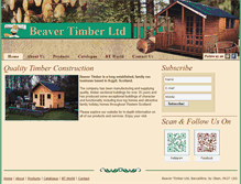 Tablet Screenshot of beavertimber.co.uk